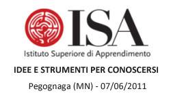 ISA Pegognaga (MN) - Idee e Strumenti per Conoscersi