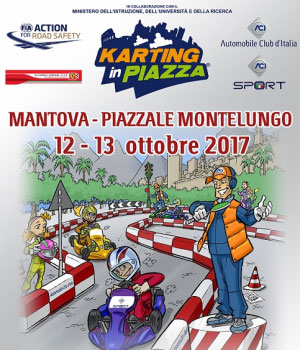 Karting in Piazza, corsi educazione stradale bambini Mantova 2017