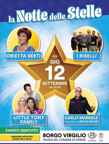 La Notte delle Stelle 2019 Cerese Borgo Virgilio (Mantova)