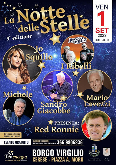 La notte delle stelle 2023 Cerese Borgo Virgilio (Mantova)