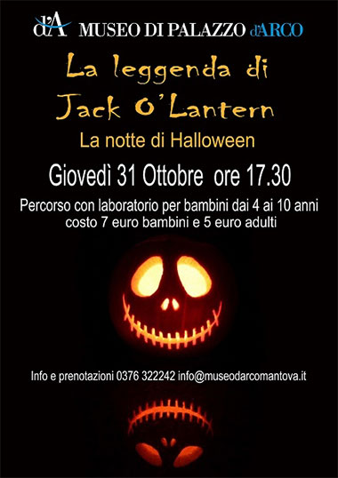 Leggenda Jack O'Lantern Halloween 2019 Mantova per Bambini