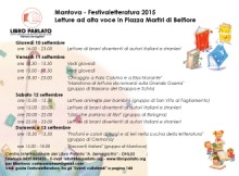 Libro Parlato Festivaletteratura 2015 Mantova