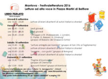 Programma Libro Parlato Festivaletteratura Mantova 2016