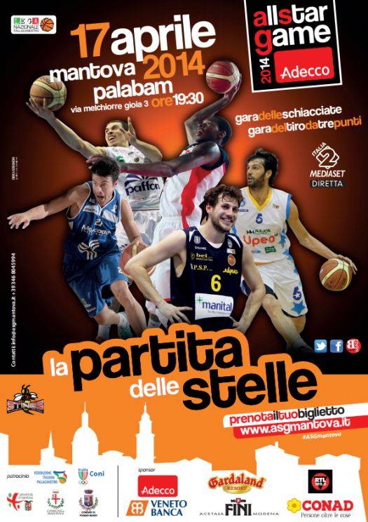 Locandina All Star Game Mantova 2014 Pallacanestro