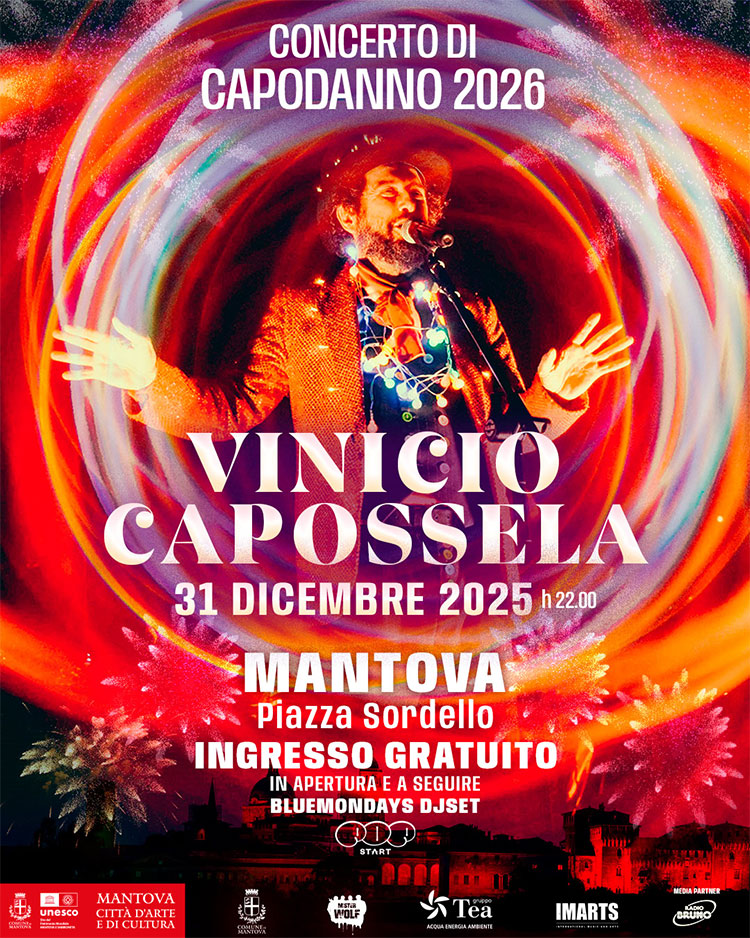 locandina concerto Vinicio Mantova capodanno 2026
