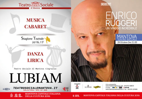 Locandina Enrico Ruggeri Teatro Sociale Mantova 2016