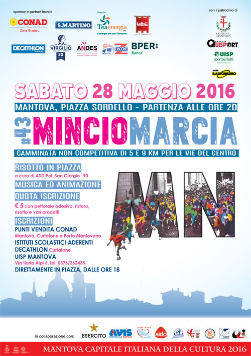 locandina Mincio Marcia 2016 Mantova