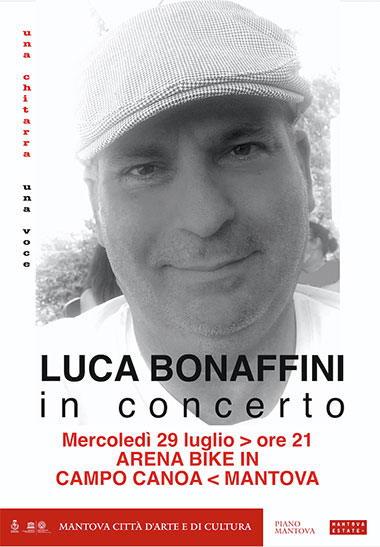 Luca Bonaffini concerto Mantova 2020 Bike in Arena Campo Canoa