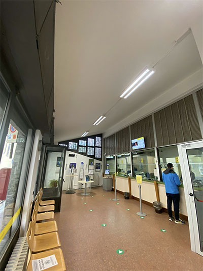 luci led uffici postali Mantova