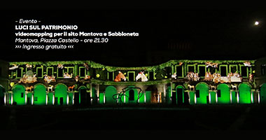 Luci sul Patrimonio Mantova Piazza Castello 2019
