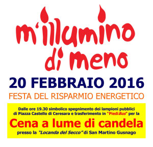 M'Illumino di Meno 2016 Ceresara (Mantova)