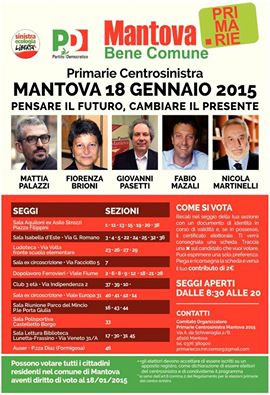 Mantova Bene Comune Primarie Sindaco 2015