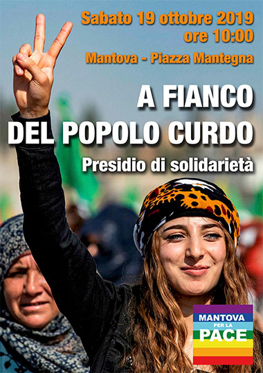 Presidio di solidarietà con il popolo Curdo a Mantova 2019