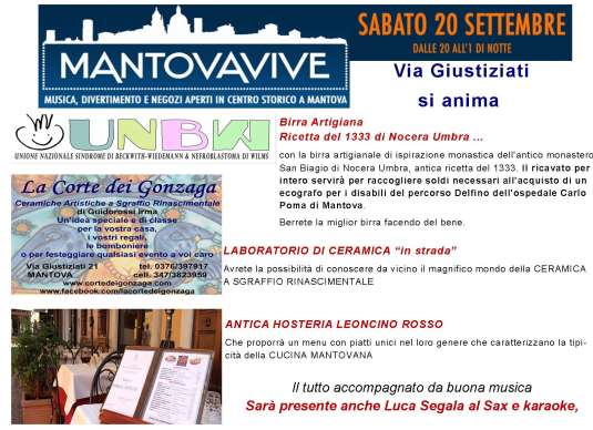 Mantova Vive 20/09/2014 Via Giustiziati