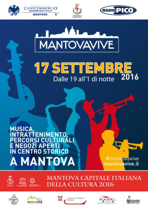 Notte Bianca Mantova Vive 17 settembre 2016