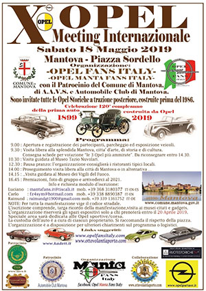 Meeting Opel Storiche Mantova 2019