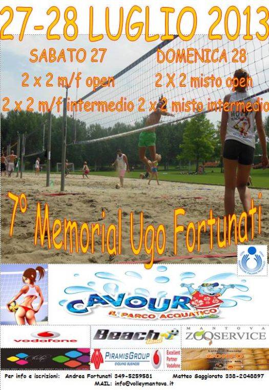 Memorial Ugo Fortunati 2013 beach volley Parco Cavour Valeggio sul Mincio