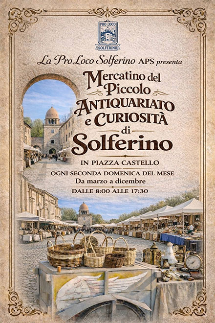mercatino antiquariato Solferino (MN) 2026