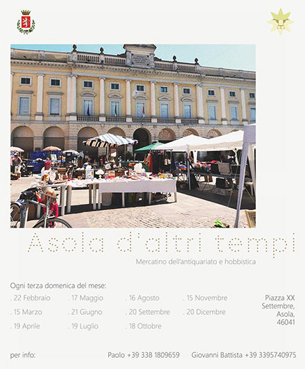 Mercatino antiquariato Asola (MN) 2026