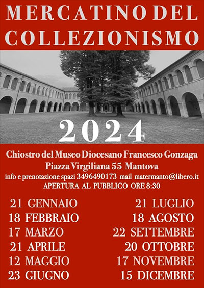 borsa scambio mercatino collezionismo Mantova 2024 Piazza Virgiliana