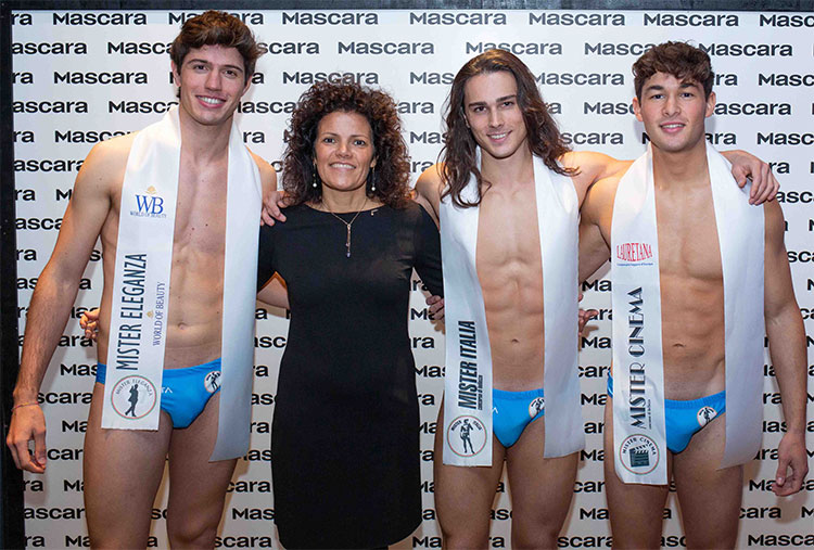 Mister Italia 2022 Mantova: Enrico Baroni, Carmen Venerandi, Luca Scaccianoce, Alessandro Biasiolo