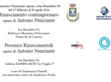 Mostra opere Antonio Nunziante San Benedetto Po 2016