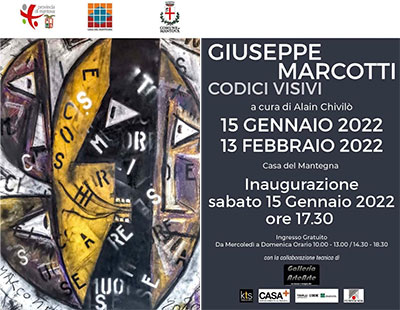 Mostra Giuseppe Marcotti Codici Visivi Mantova 2022 
