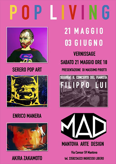 Mostra Pop Living Mantova Galleria MAD 2022