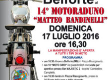 Moto raduno Matteo Bandinelli 2016 Belforte Mantova