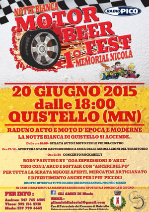 Motor Beer Fest Notte Bianca Quistello 2015