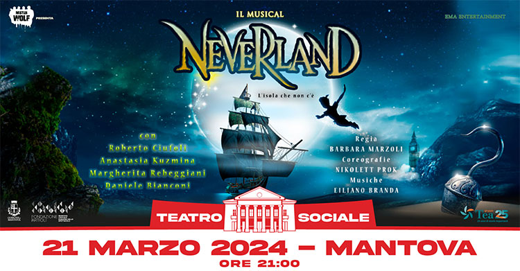 Musical Neverland L'Isola che non c'è Mantova 2024