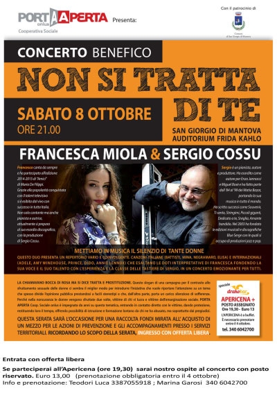 Non si tratta di te concerto beneficienza San Giorgio di Mantova 2016