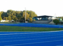 Nuova pista atletica blu Campo Scuola Mantova 2016