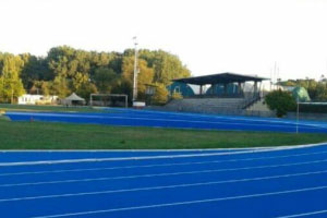 Nuova pista atletica blu Campo Scuola Mantova 2016
