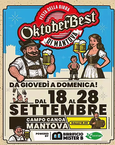 Oktoberfest 2025 Mantova festa della birra al campo canoa