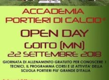 open day Accademia Italiana Portieri Calcio Goito (Mantova) 2018