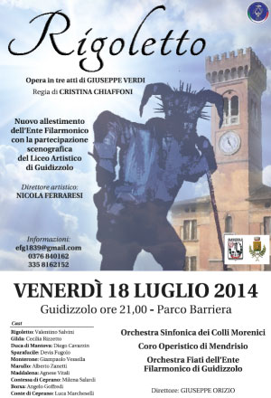 Opera Rigoletto di Verdi a Guidizzolo (Mantova)
