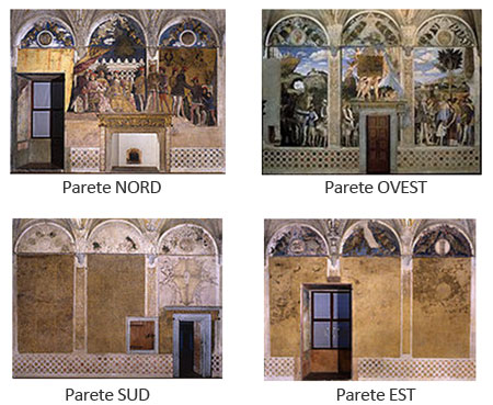Mantova pareti Camera degli Sposi Mantegna