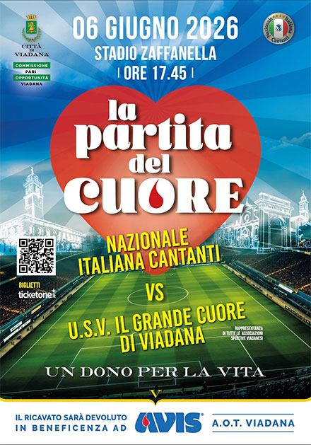 Partita del cuore 2026 Viadana (MN)