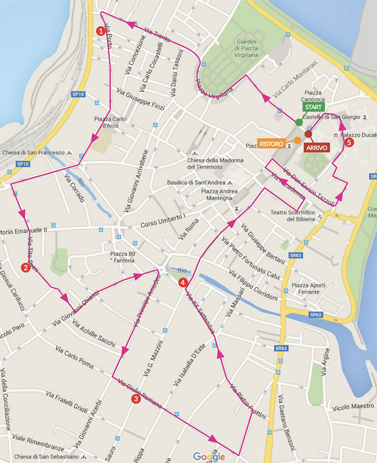 percorso 5.30 run Mantova 2026