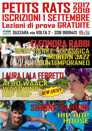 Petits Rats Suzzara corsi 2017 2018