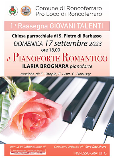 pianoforte romantico Ilaria Brognara Roncoferraro (MN) 2023