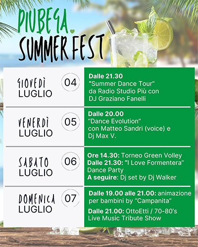 Piubega Summer Fest 2024 a Piubega (MN)