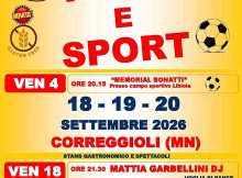Pizza e sport 2026 Correggioli Ostiglia (MN)