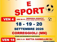 Pizza e sport 2026 Correggioli Ostiglia (MN)