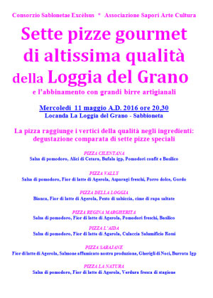 Pizza birra Locanda La Loggia del Grano Sabbioneta (MN)