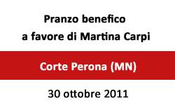 Pranzo Martina Carpi a Corte Perona Mantova