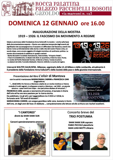 Presentazione romanzo L'elisir di Mantova a Gazoldo degli Ippoliti 12/1/2020