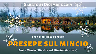 Presepe sul fiume Rivalta sul Mincio (MN) 2019