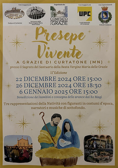 Presepe vivente Grazie di Curtatone (MN) 2024 2025